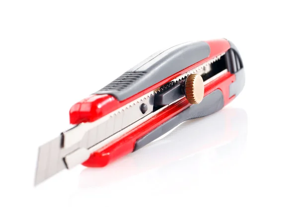 Red stationery knife — Stock Photo, Image