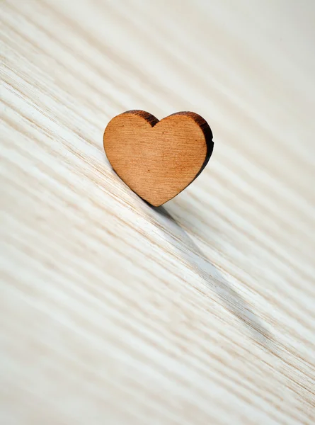 Heart on wooden background — Stock Photo, Image