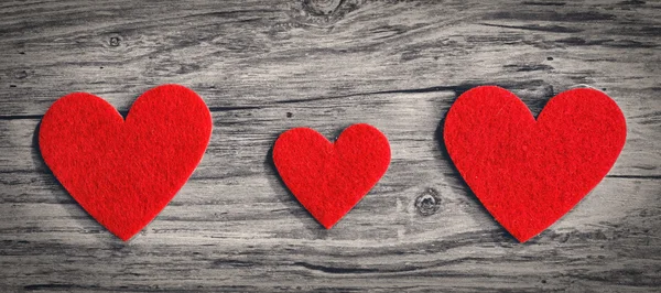 Red hearts — Stock Photo, Image