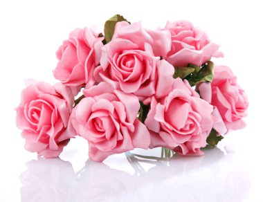 Bir buket pembe gül.