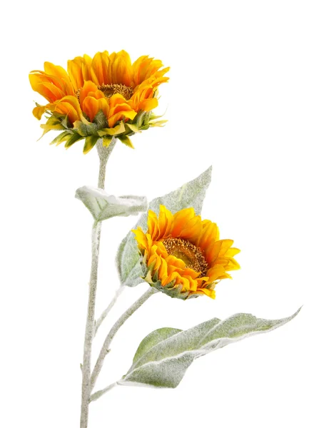 Artificial beautiful sunflowers — Stock Photo, Image