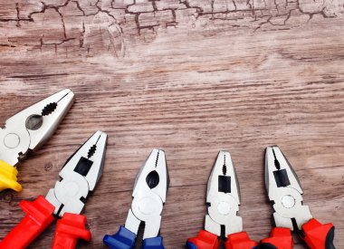pense ahşap tahta üzerinde boşaltmak görüntü dizi