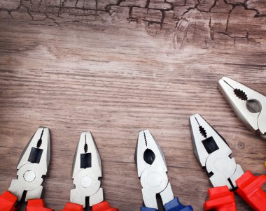 pense ahşap tahta üzerinde boşaltmak görüntü dizi