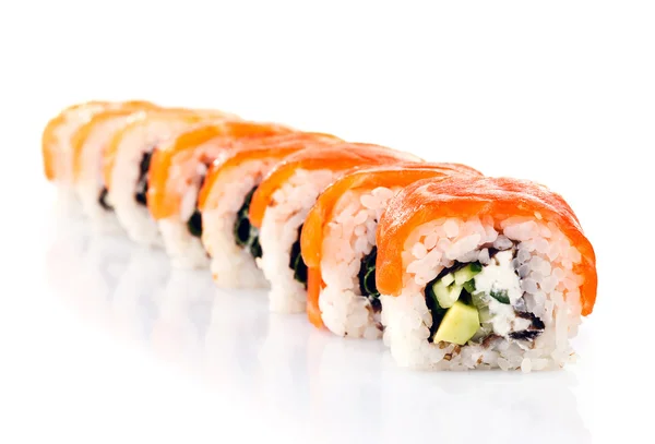 Traditionele verse Japanse sushi rolt — Stockfoto