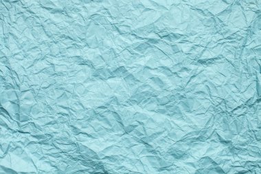 Cyan Crumpled paper