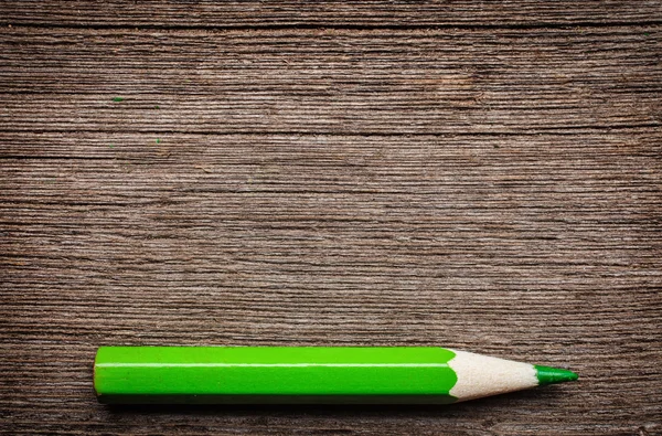Lápis verde, lugar para tex — Fotografia de Stock