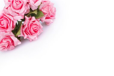 Selamlar için pembe Gül