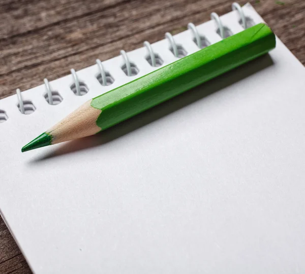 Notebook com pensil — Fotografia de Stock