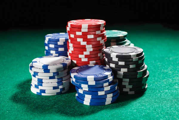 Poker fişleri — Stok fotoğraf