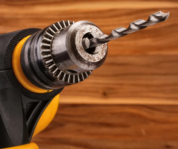 Drill with drill bit — Stock Photo, Image