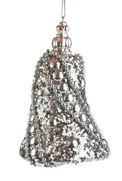 Kerstmis decoratie zilveren bell — Stockfoto