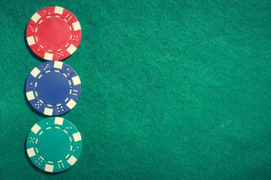 poker, patatese yerleştirmek için metni
