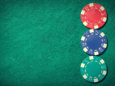poker, patatese yerleştirmek için metni