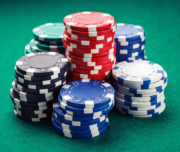 Żetony do pokera — Zdjęcie stockowe