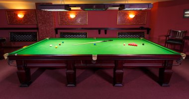 Bilardo masası, oyun için ayarla