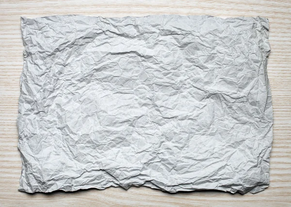 Whitecrumpled papier kaart — Stockfoto