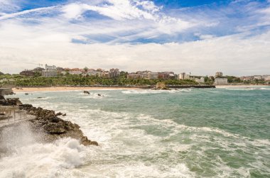 Santander kıyı şeridi. İspanya