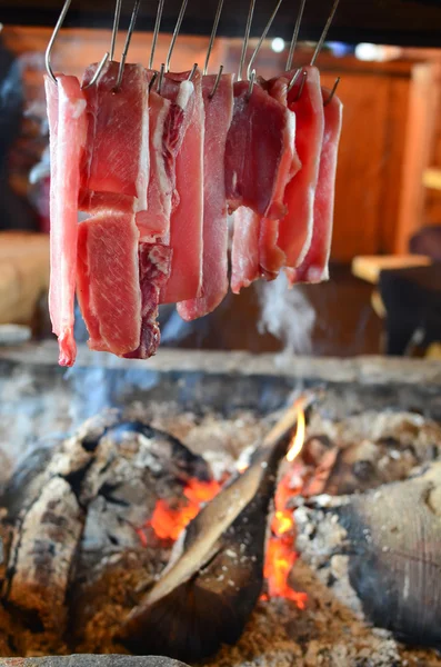 Conservação da carne em fumaça Imagem De Stock