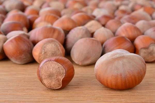 Hazelnuts close up — Stock Photo, Image