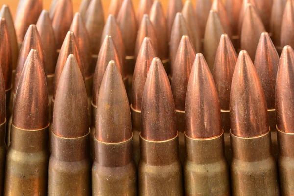 AK-47 bullets close up — Stock Photo, Image