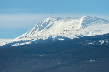 Kışın karlı Vitosha mountain