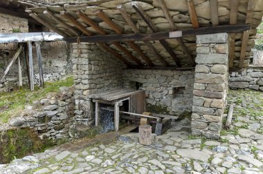 Whetstone ve değirmen çarkı, eter ile atölye çalışması