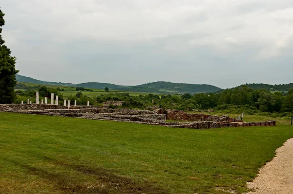 View Some Preserved Ruins Ancient Roman Complex Palaces Temples Felix — Stock Photo, Image