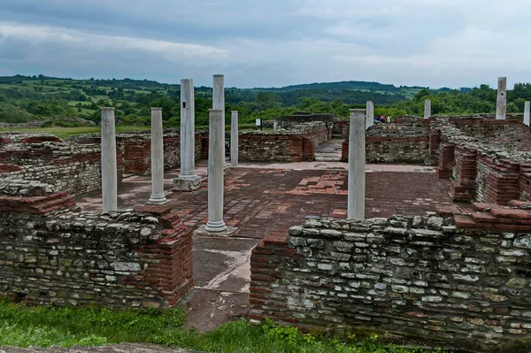 View Some Preserved Ruins Ancient Roman Complex Palaces Temples Felix — Stock Photo, Image