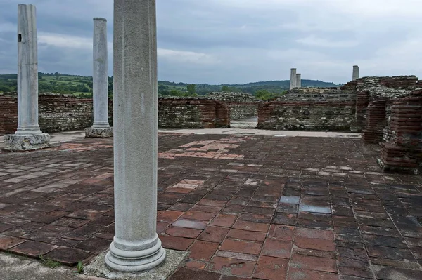 Vista Algunas Las Ruinas Preservadas Del Antiguo Complejo Romano Palacios — Foto de Stock