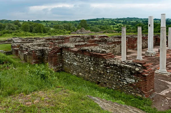 Vista Algunas Las Ruinas Preservadas Del Antiguo Complejo Romano Palacios — Foto de Stock