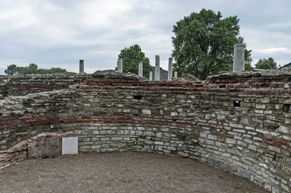 Vista Algumas Das Ruínas Preservadas Antigo Complexo Romano Palácios Templos — Fotografia de Stock