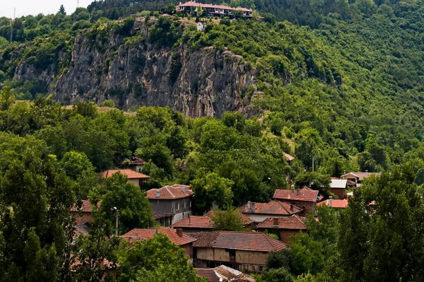 Bulgaristan Cherven Kenti Haziran 2009 Bulgaristan Cherven Köyünün Aşağıdaki Yukarıdaki — Stok fotoğraf
