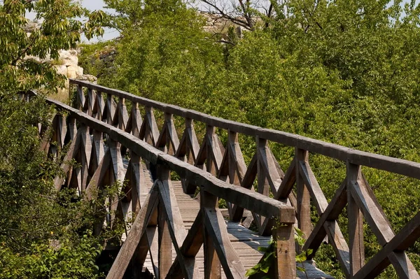 Extérieur Pont Levis Rénové Ville Médiévale Cherven Bulgarie — Photo