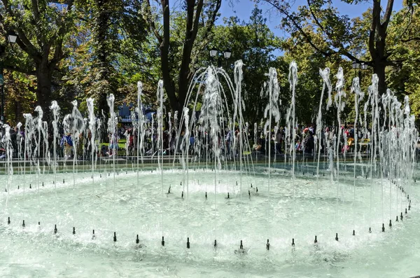 Sofia Bulgaria September 2012 Water Fountain Garden Front Ivan Vazov — Foto de Stock