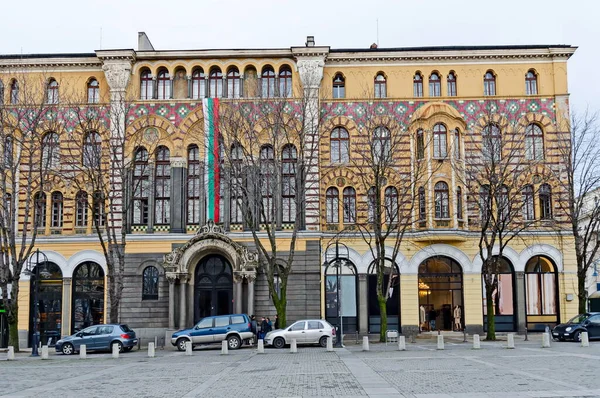 索菲亚 保加利亚 2014年12月3日 索菲亚大学神学院的美丽建筑 建于1923年 位于保加利亚市中心的Sveta Nedelya或广场 访问到位 — 图库照片