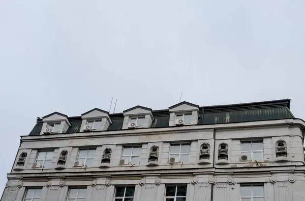 Sofia Bulgaria December 2014 Fragments Old Beautiful Buildings Center Bulgarian — Stock Photo, Image