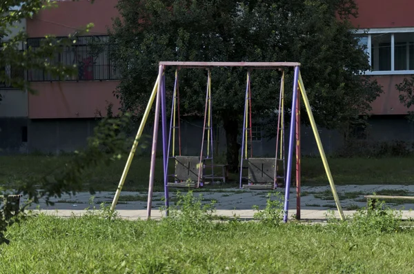 Cuna en el rincón de los niños para jugar — Foto de Stock