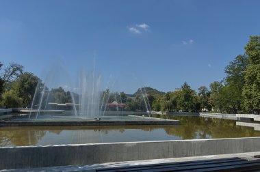 Plovdiv genel Bahçe şehirdeki çeşme