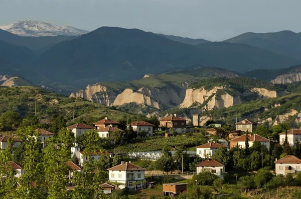 Dorf in der Weinbauregion Melnik — Stockfoto