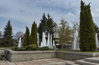 Pravets Merkez Meydanı gibi doğal kaynak fountainin