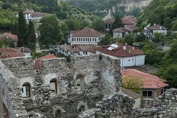 Vista panorámica de la antigua ciudad de Melnik — Foto de Stock