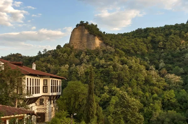 Antik Melnik kasaba Manzaralı — Stok fotoğraf