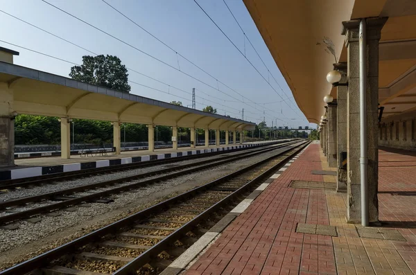 Renovierung des alten Bahnhofs, Trickserei, Bulgarei — Stockfoto