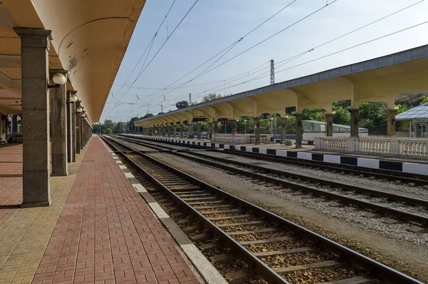 Renovierung des alten Bahnhofs, Trickserei, Bulgarei — Stockfoto