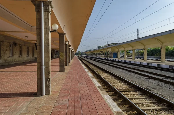 Renovating old station of railway,  Ruse, Bulgaria — Stock Photo, Image