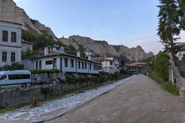 Antik Melnik kasaba Manzaralı
