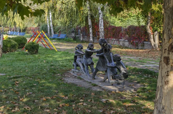 Children's nook of riverside park in Ruse town — Stock Photo, Image