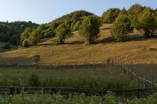 Hermoso paisaje de montaña soleado mañana, Vasilyovo — Foto de Stock