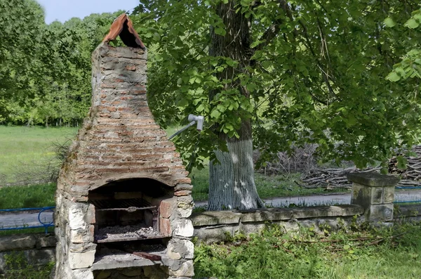 De buitenkeuken in het bos — Stockfoto