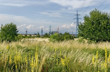 Termoelektrik enerji santrali Sofia Iztok görünümüne mesafe